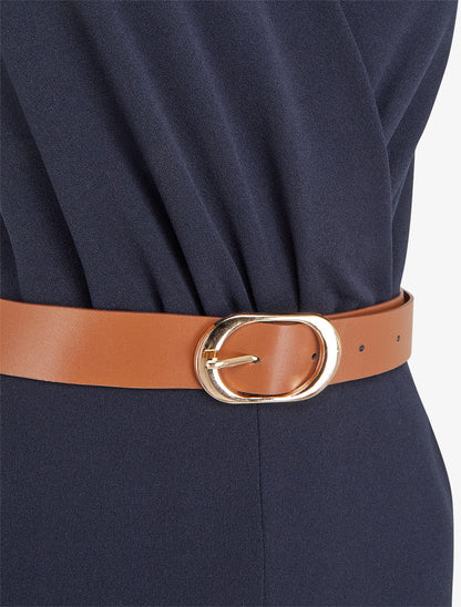 Combinaison unie sans manches - Marine - 3