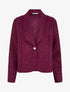 Veste boutonnée à motif léopard - Violine - 1