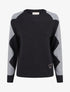 Pull à détail coeur et bijou strassé - Noir - 1