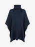 Poncho à col roulé - Marine - 1