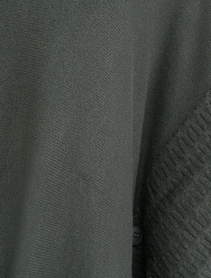 Poncho à col roulé - Kaki foncé - 3