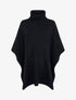 Poncho à col roulé - Noir - 1