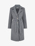 Manteau duveteux à fermeture boutonnée - Gris - 1