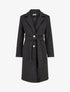 Manteau duveteux à fermeture boutonnée - Noir - 1
