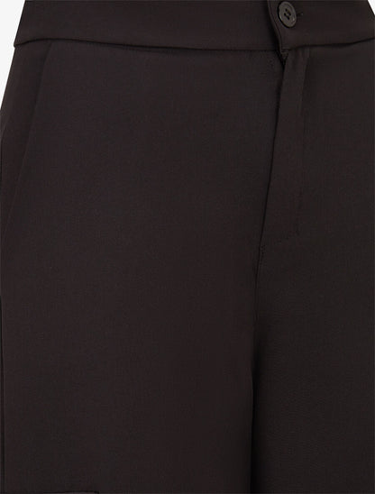 Pantalon droit à poches - Noir - 3