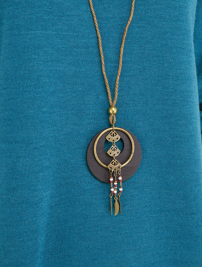 Pull droit à bords asymétriques - Bleu canard - 3