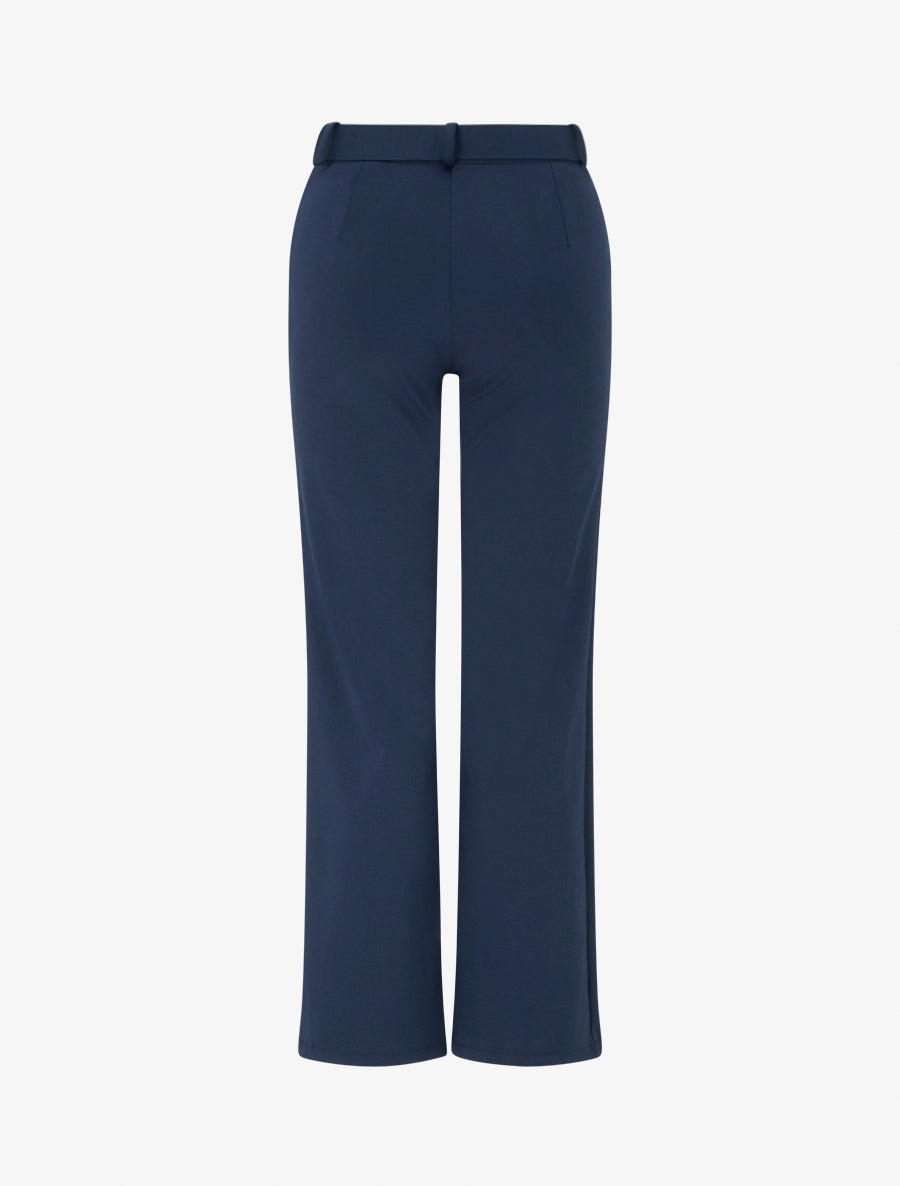 Pantalon droit ceinturé - Marine - 2