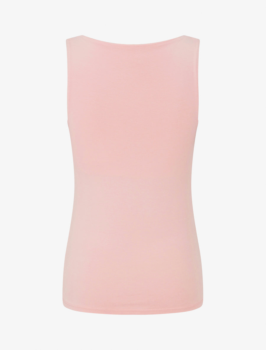 Effen klassiek tanktop - Roos