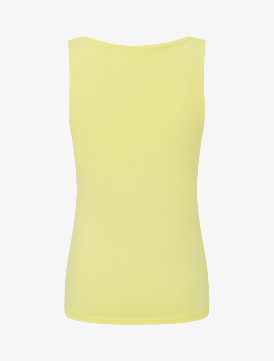 Effen klassiek tanktop - Geel