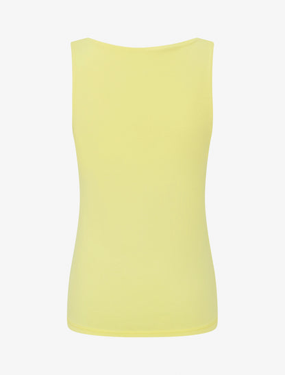 Effen klassiek tanktop - Geel