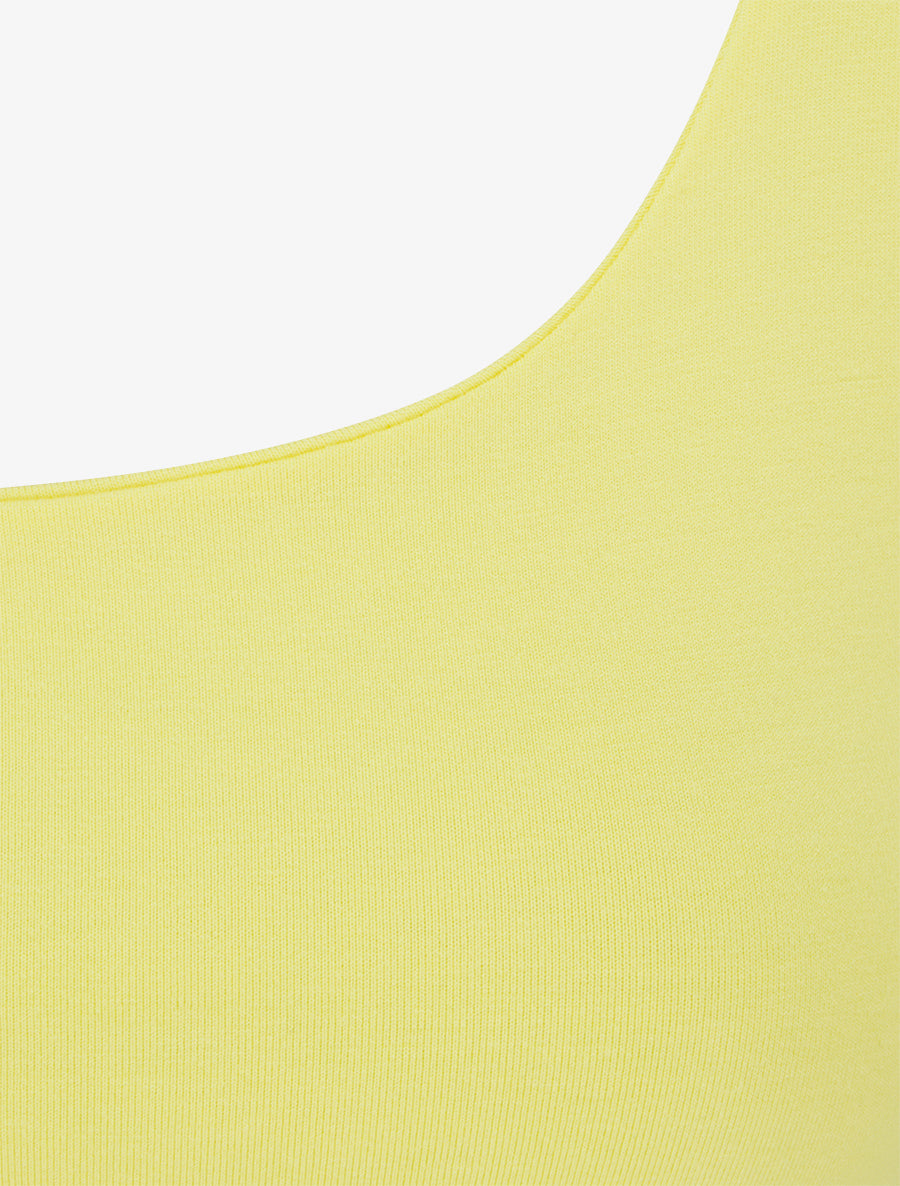 Effen klassiek tanktop - Geel