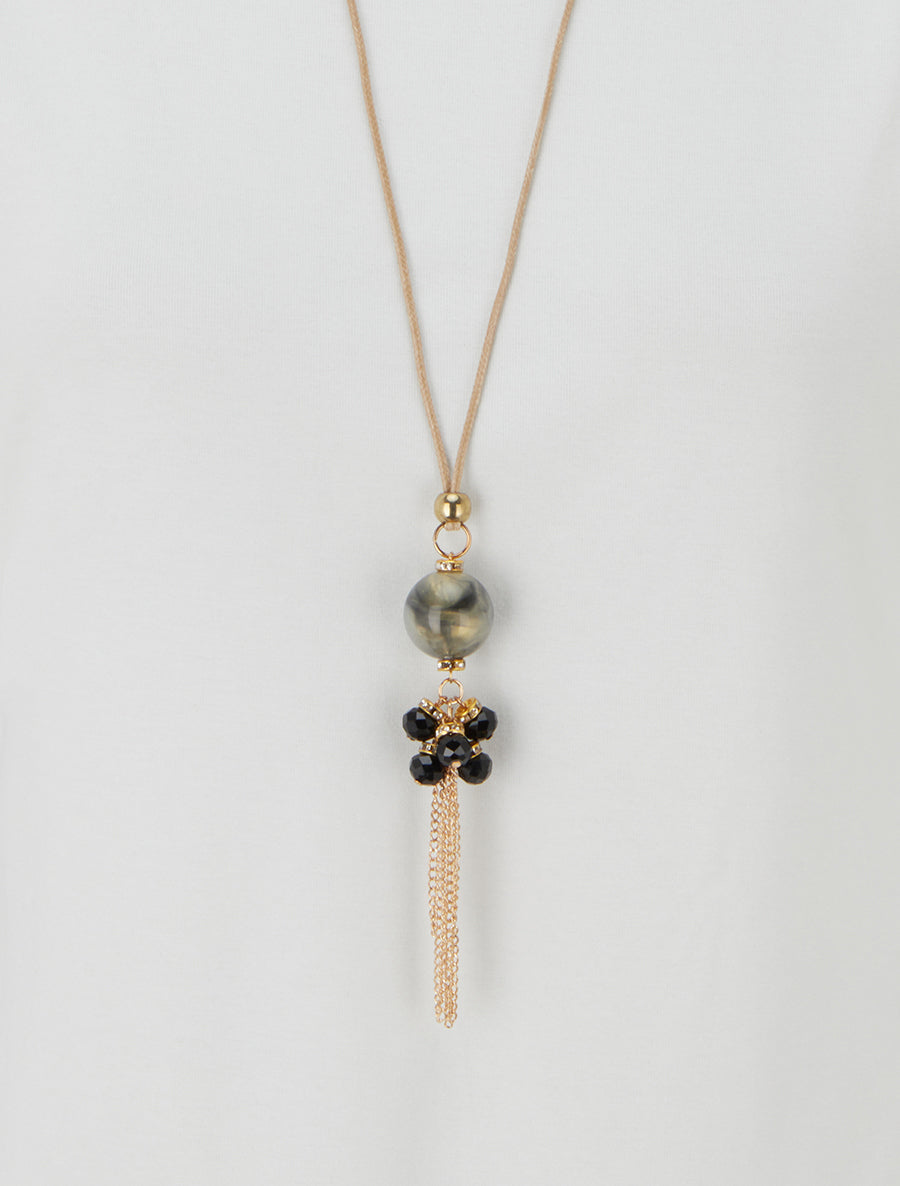 Top uni à empiècement en satin - Blanc - 3