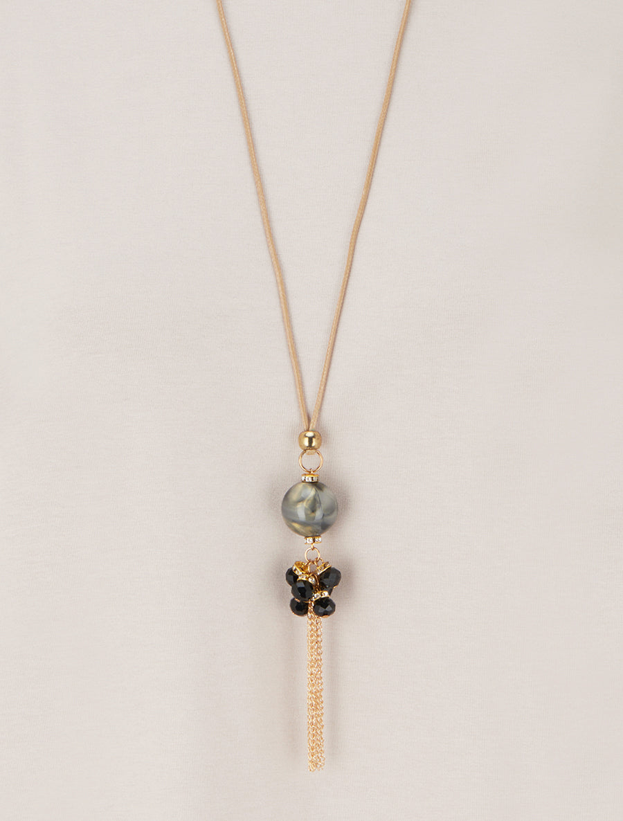 Top uni à manches courtes - Beige - 3