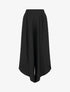 Pantalon ample à bords asymétriques - Noir - 1