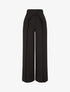 Pantalon à large pans superposés - Noir - 1