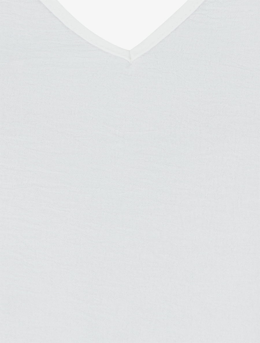 Débardeur droit à dos nageur - Blanc - 3