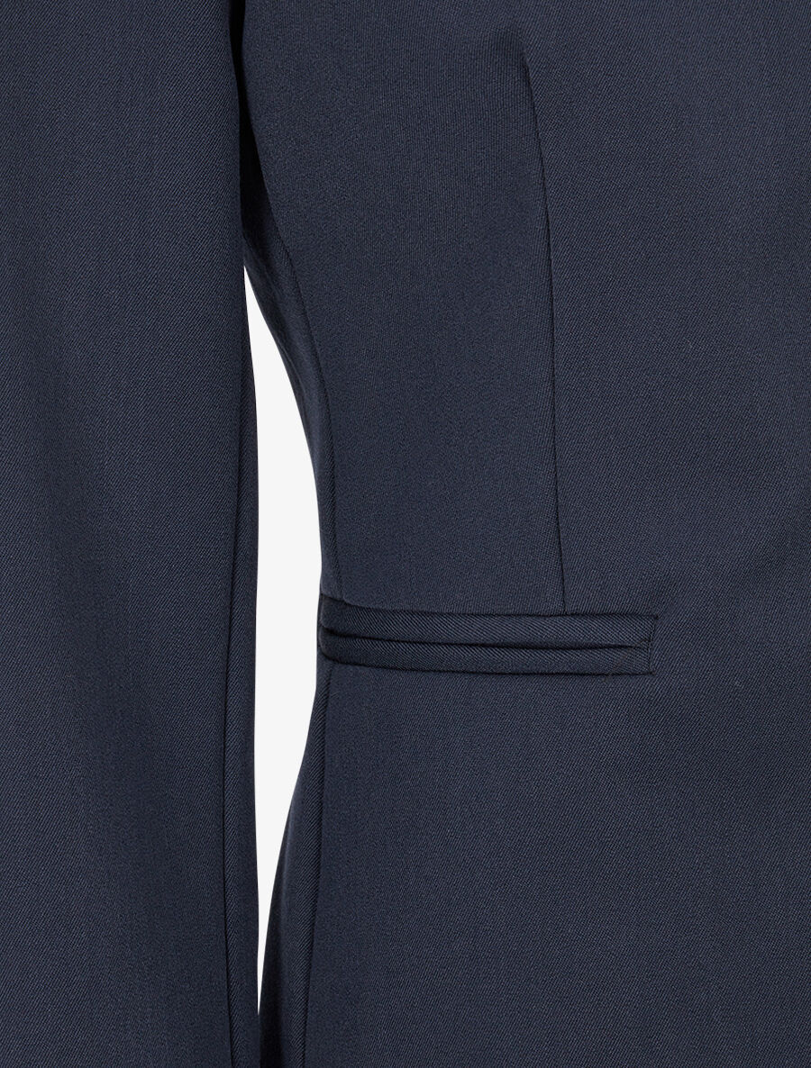 Veste ouverte à liseret - Marine - 3