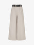 Pantalon ample uni à taille haute - Taupe clair - 1