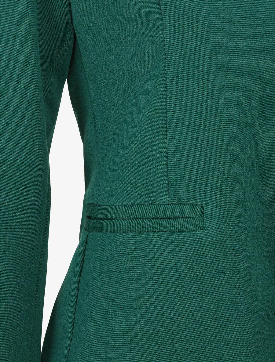 Veste ouverte à liseret - Vert forêt - 3