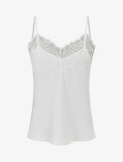 Caraco à col V en dentelle - Blanc - 1