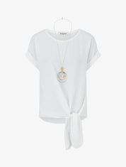 Top manches courtes à nouer - Blanc - 1