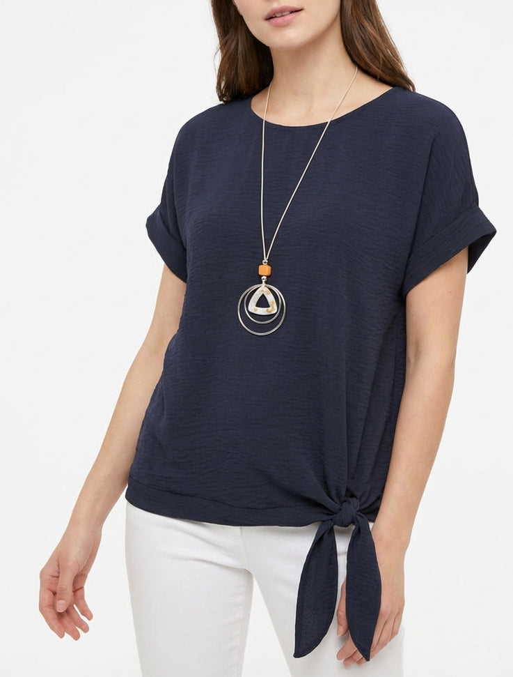 Kort mouwtop om te knopen - Marine