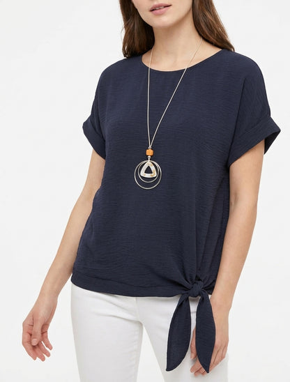 Kort mouwtop om te knopen - Marine