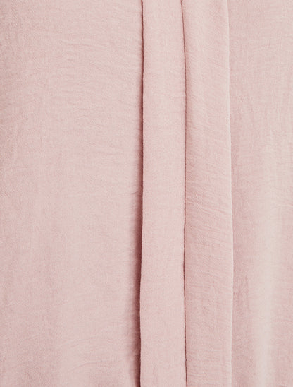 Top uni à col V - Vieux rose - 3