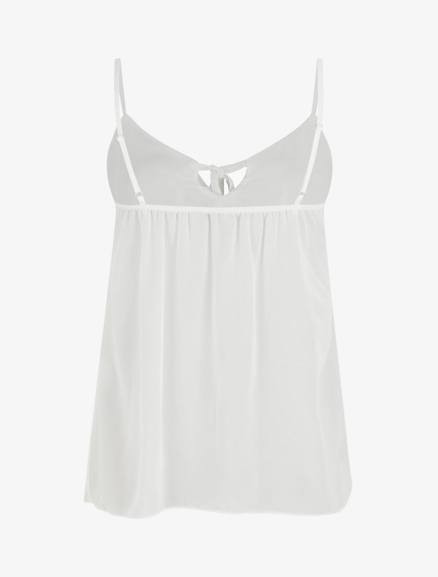 Caraco uni en voile - Blanc - 2