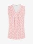 Top droit sans manches imprimé graphique - Rose - 1