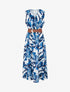 Robe sans manches imprimé fantaisie - Marine - 1