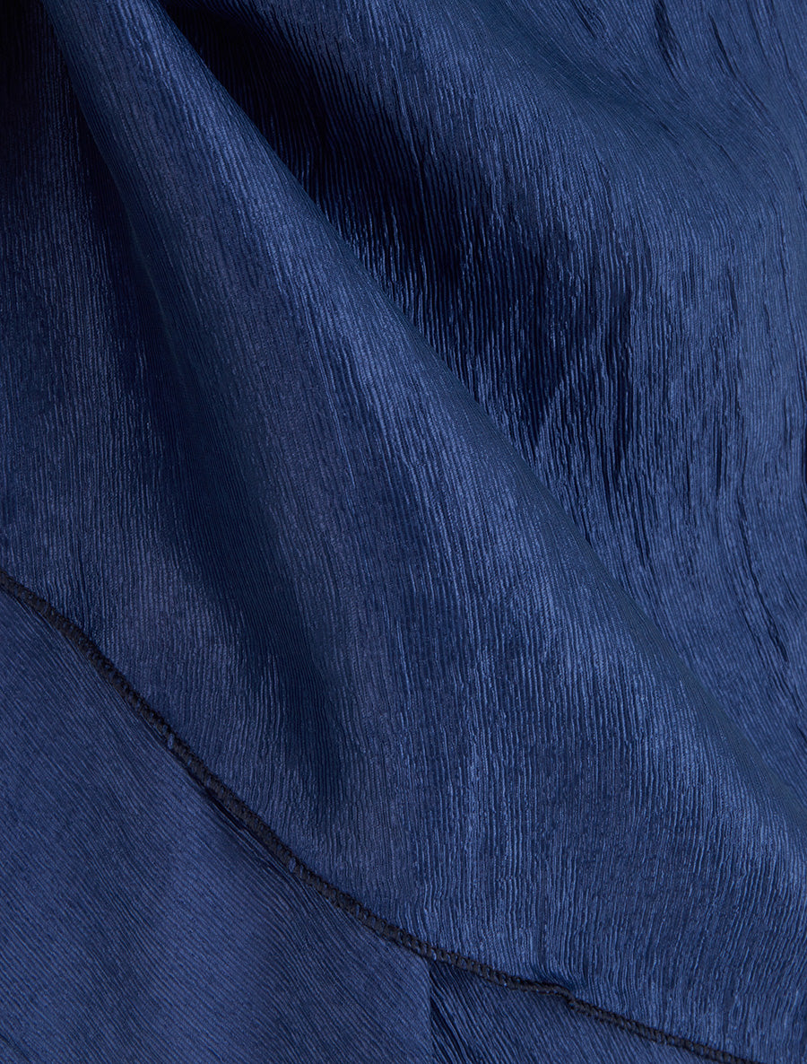 Caraco en tissu texturé - Marine - 3