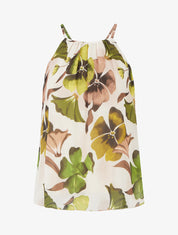 Top fluide imprimé floral - Vert - 1