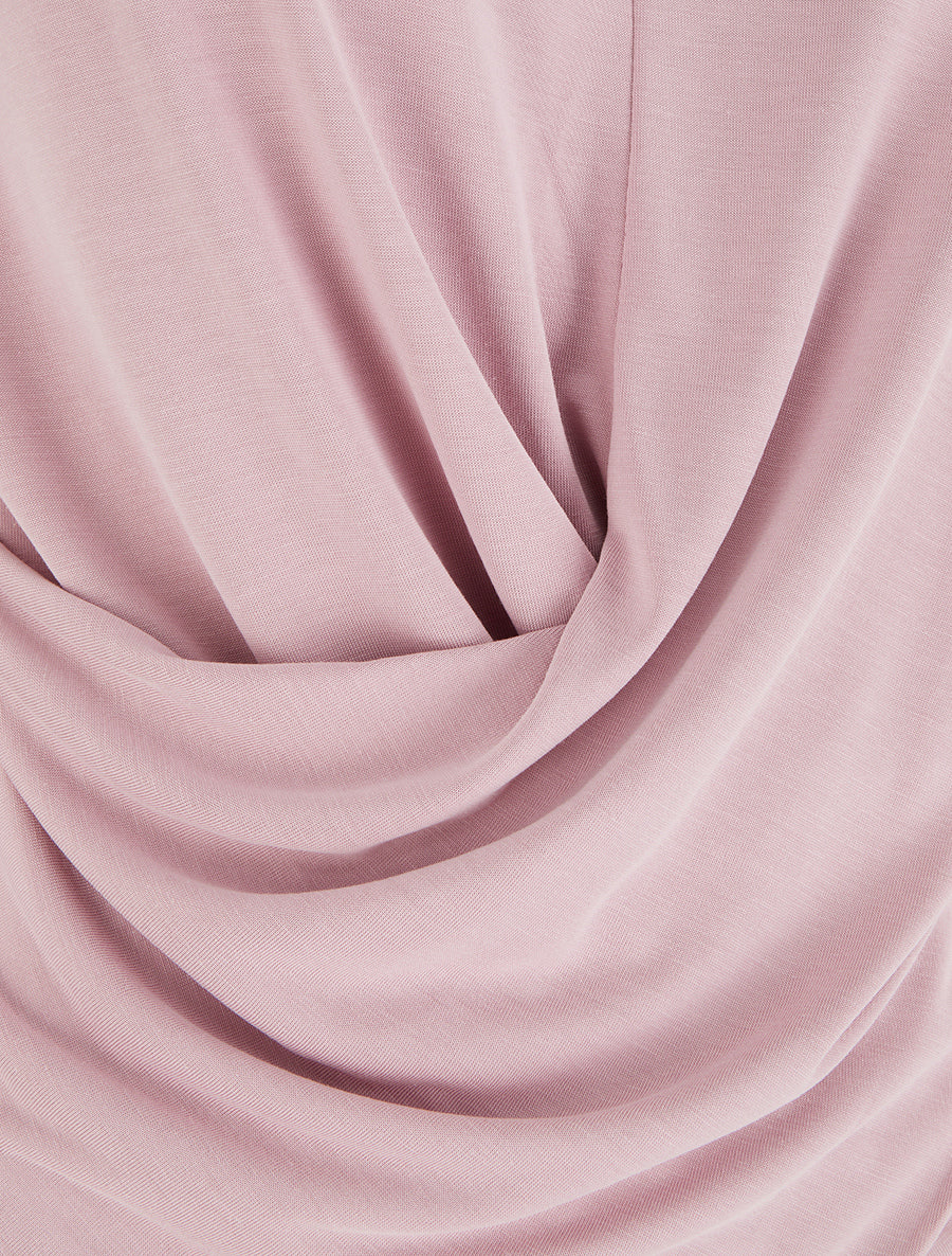 Top ajusté sans manches effet drapé - Rose - 3