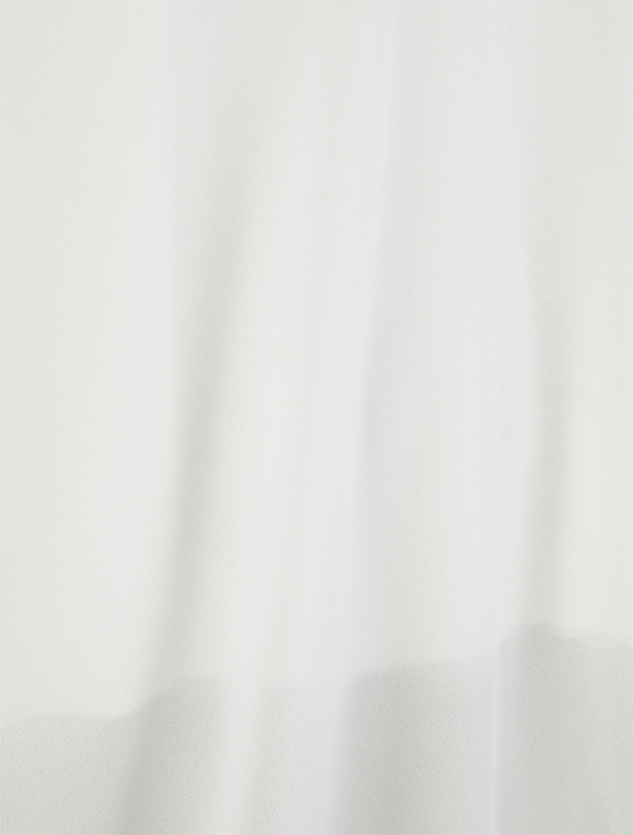 Caraco en voile à bretelles motif coeur - Blanc - 3