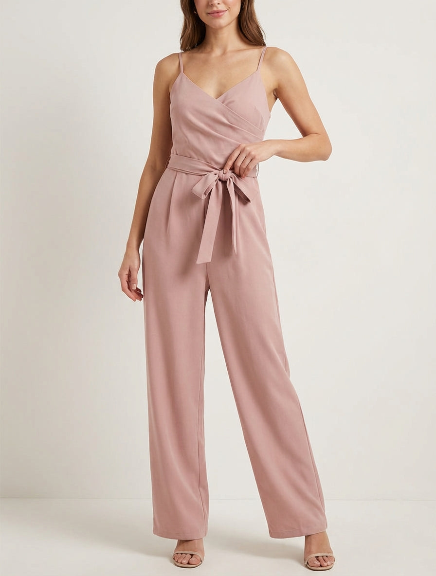 Rechte combinatie met fijne bandjes - Roos