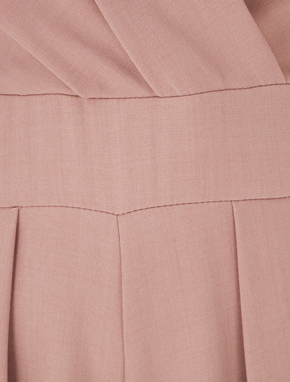 Combinaison ample à dos ouvert - Rose - 3
