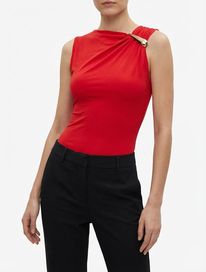 Lichaamsstretch met juweelinzet - Rood