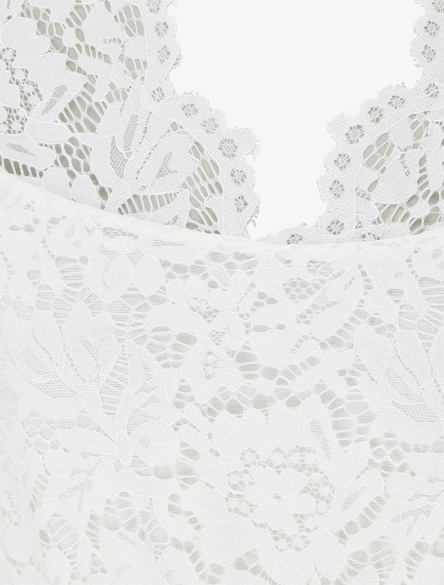 Combinaison bimatière et bicolore - Blanc - 3