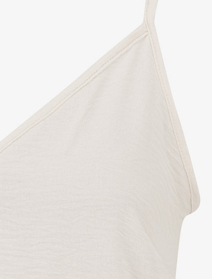 Caraco fluide à volants - Écru - 3