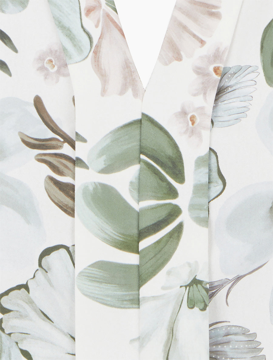 Top sans manches imprimé fleuri - Kaki - 3