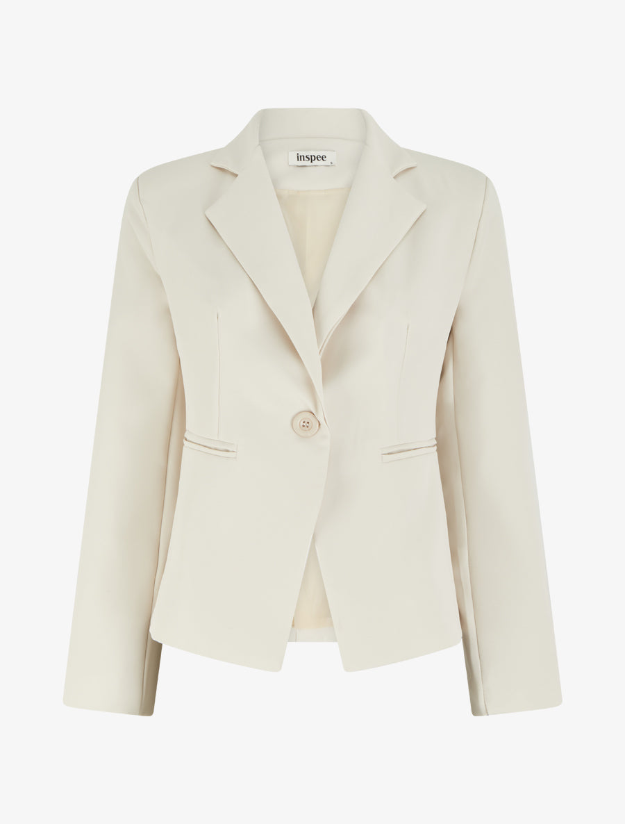 Blazer droit classique - Beige - 1