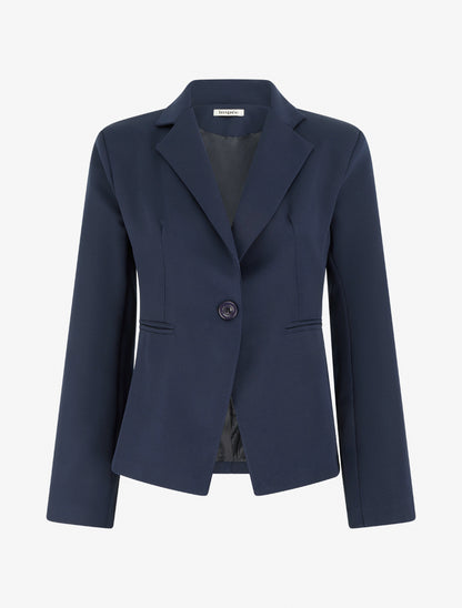 Blazer droit classique - Marine - 1