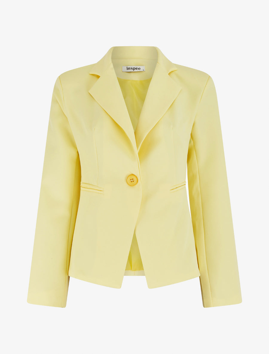 Blazer droit classique - Jaune - 1
