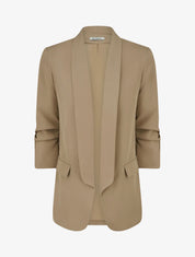Effen blazer met geplooide mouwen - Mol