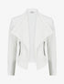 Veste en suédine à poches décoratives zippées - Blanc - 1