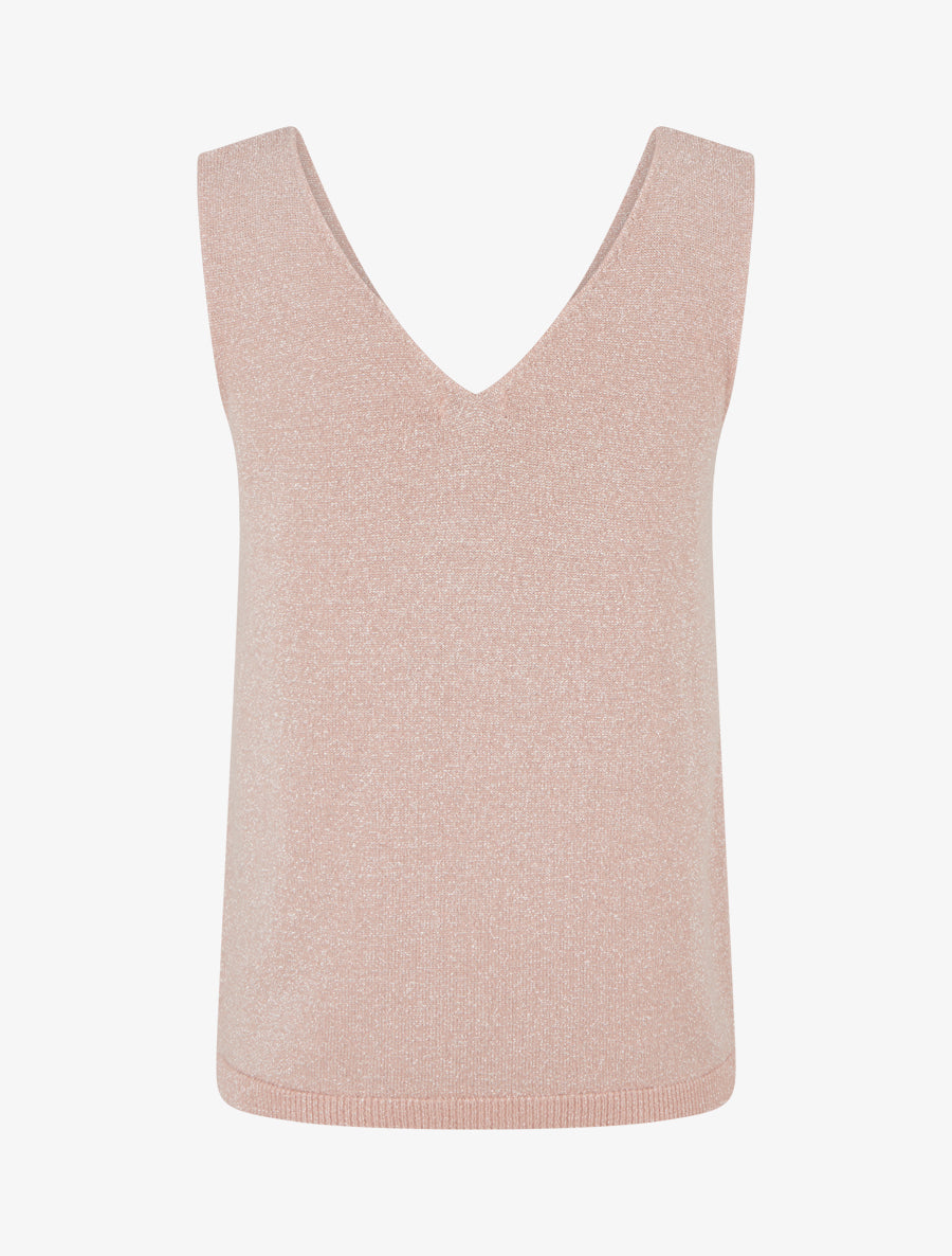 Top sans manches irisé - Rose - 2