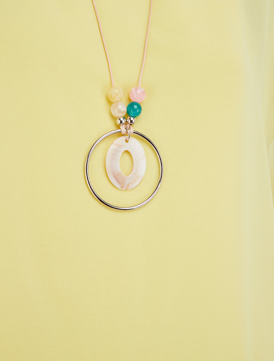 Top boule uni à manches courtes - Jaune - 3