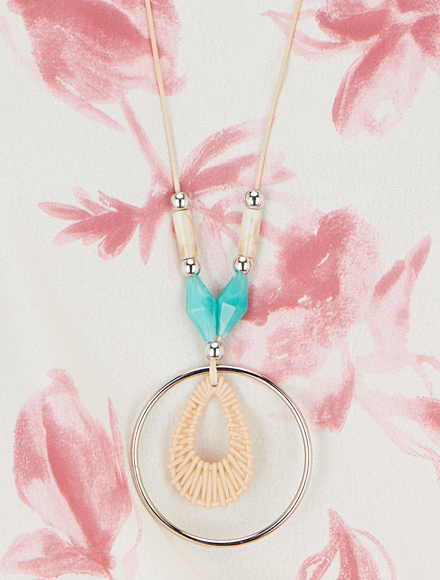 Top imprimé floral à nouer - Rose - 3