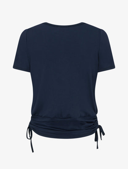 Top effet superposé à chaînes - Marine - 2